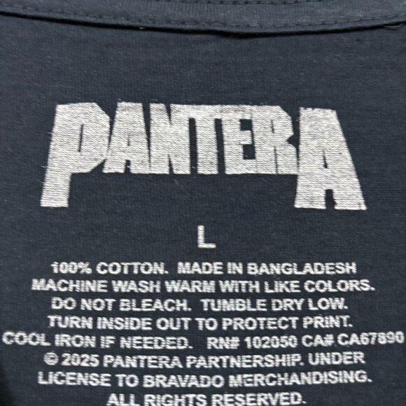 Pantera Electrified Skeletal Snake Thrash Metal Band Tee L - Picture 4 of 4
